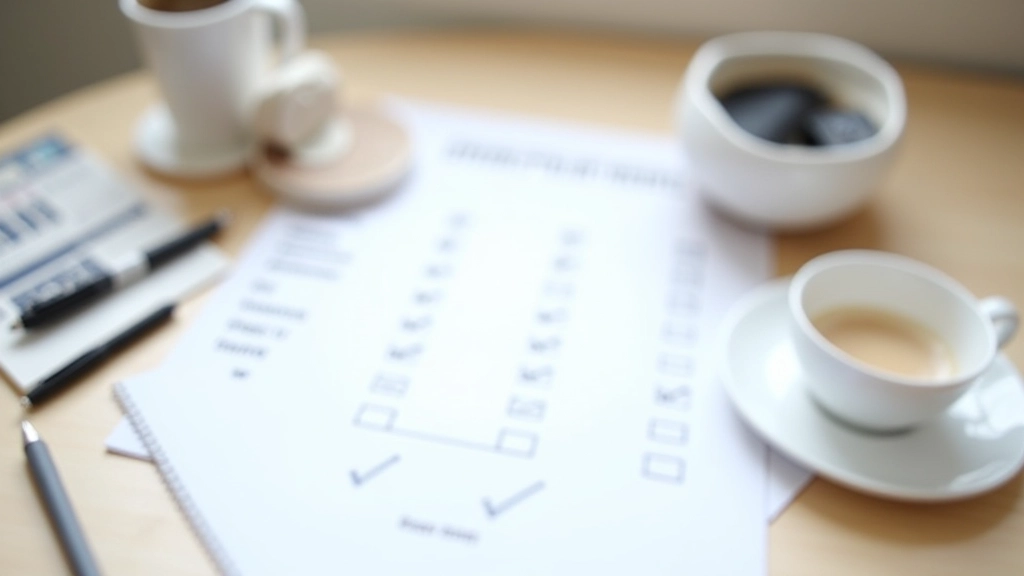 Ausgedruckter Finanzplan liegt auf einem Schreibtisch mit zwei Stiften